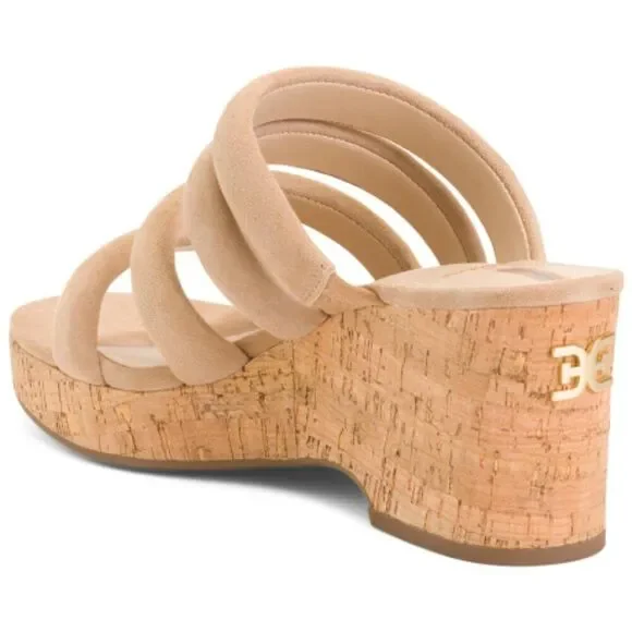 thumbnail image 2 of Sam Edelman Women's Yuki Wedge Sandal - Multi-Strap Puffer Design Fashion Sandals 2 of 11